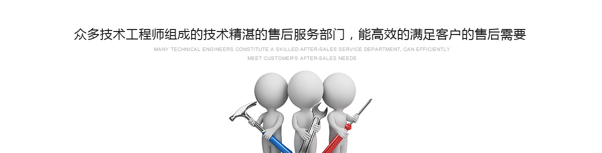 眾多技術(shù)工程師組成的技術(shù)精湛的售后服務(wù)部門,能高效的滿足客戶的售后需要